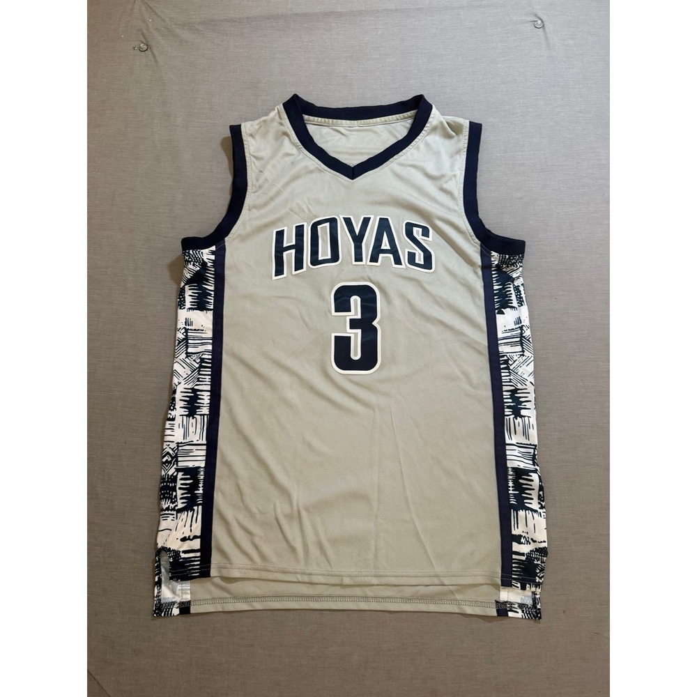 Allen Iverson Georgetown Hoyas Jersey Men's Medium Gray Limited Edition.